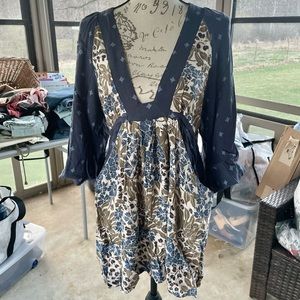 Free People tunic loose top shirt